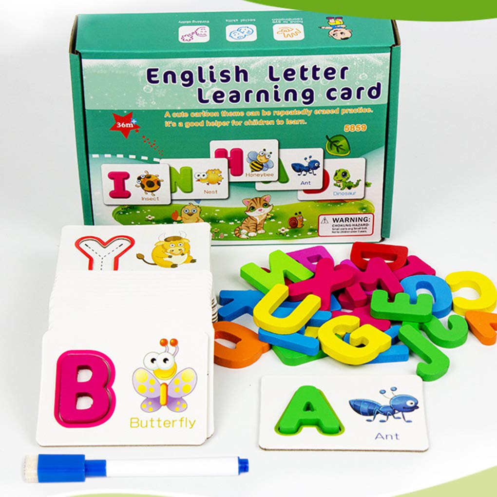 English Letter Learning Card