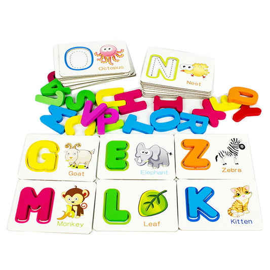 English Letter Learning Card