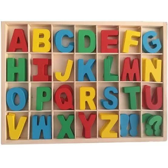 Wooden Double ABC Blocks